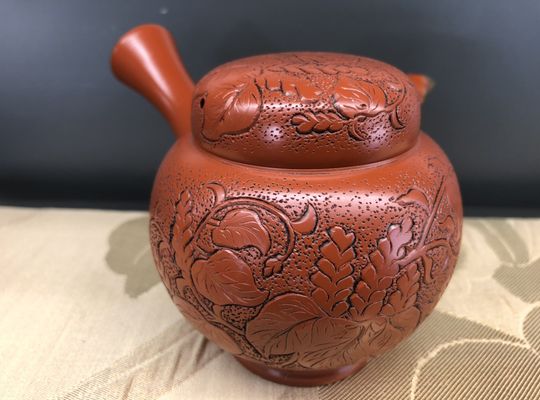 桐刻　壺型急須